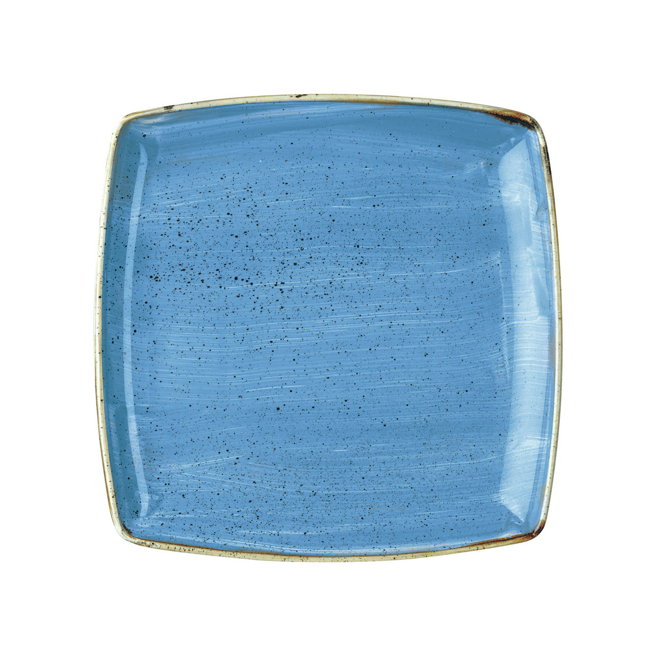 Stonecast, Teller tief quadratisch 268 x 268 mm Cornflower Blue